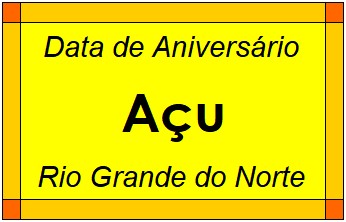 Data de Aniversário da Cidade Açu