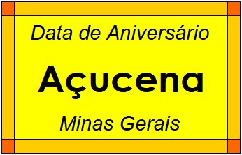 Data de Aniversário da Cidade Açucena