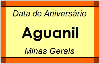 Data de Aniversário da Cidade Aguanil