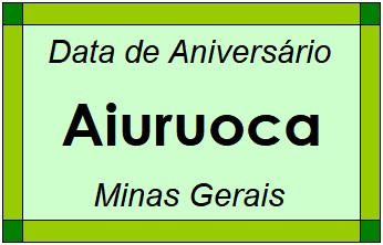 Data de Aniversário da Cidade Aiuruoca