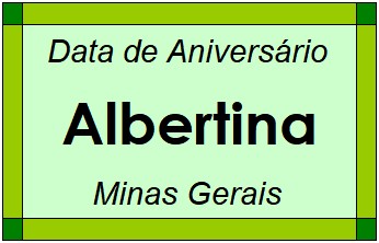 Data de Aniversário da Cidade Albertina