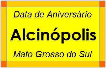 Data de Aniversário da Cidade Alcinópolis