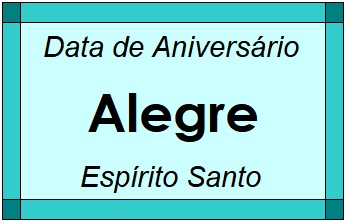 Data de Aniversário da Cidade Alegre