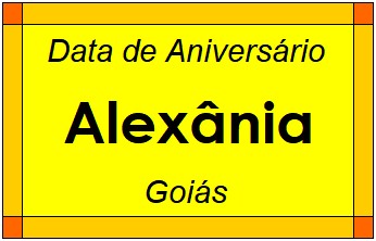 Data de Aniversário da Cidade Alexânia