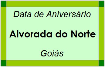 Data de Aniversário da Cidade Alvorada do Norte