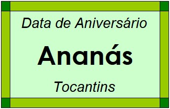 Data de Aniversário da Cidade Ananás