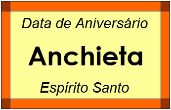 Data de Aniversário da Cidade Anchieta