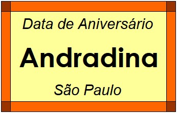 Data de Aniversário da Cidade Andradina