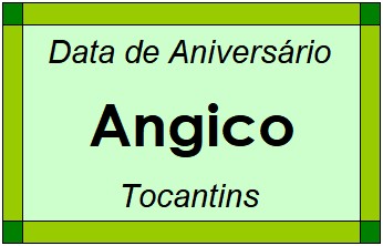 Data de Aniversário da Cidade Angico