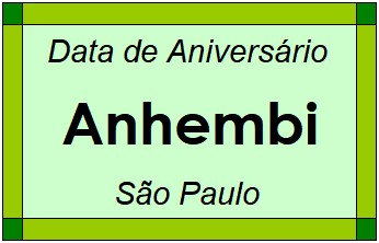 Data de Aniversário da Cidade Anhembi