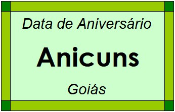 Data de Aniversário da Cidade Anicuns