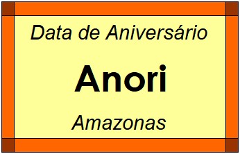 Data de Aniversário da Cidade Anori