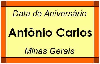 Data de Aniversário da Cidade Antônio Carlos