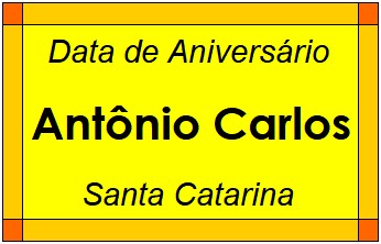 Data de Aniversário da Cidade Antônio Carlos