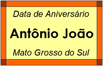 Data de Aniversário da Cidade Antônio João