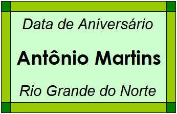 Data de Aniversário da Cidade Antônio Martins