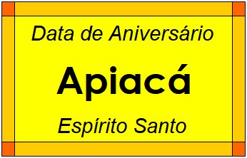 Data de Aniversário da Cidade Apiacá