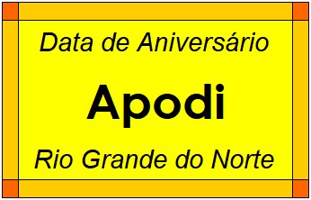 Data de Aniversário da Cidade Apodi