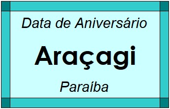 Data de Aniversário da Cidade Araçagi