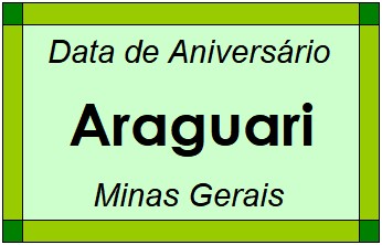 Data de Aniversário da Cidade Araguari