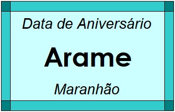 Data de Aniversário da Cidade Arame