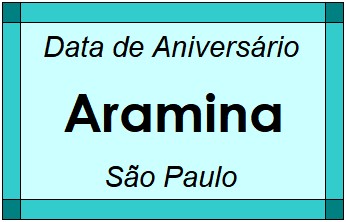 Data de Aniversário da Cidade Aramina