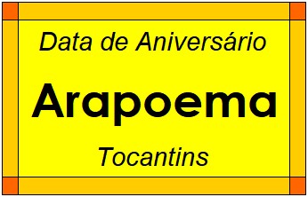 Data de Aniversário da Cidade Arapoema