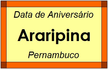 Data de Aniversário da Cidade Araripina