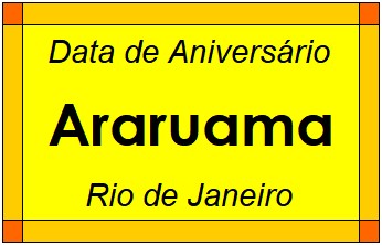 Data de Aniversário da Cidade Araruama