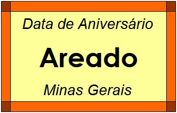 Data de Aniversário da Cidade Areado