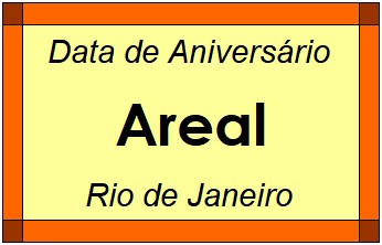 Data de Aniversário da Cidade Areal