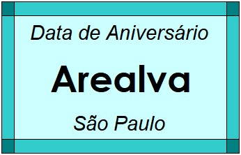 Data de Aniversário da Cidade Arealva