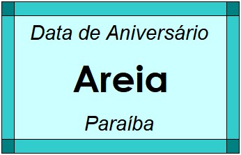 Data de Aniversário da Cidade Areia