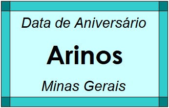 Data de Aniversário da Cidade Arinos