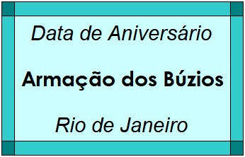 Data de Aniversário da Cidade Armação dos Búzios