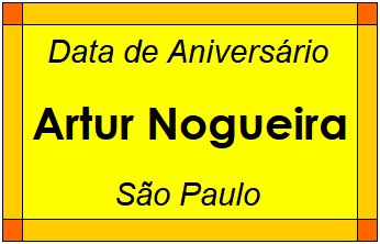 Data de Aniversário da Cidade Artur Nogueira