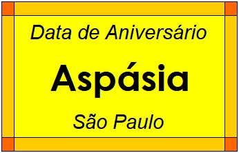 Data de Aniversário da Cidade Aspásia