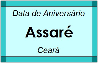 Data de Aniversário da Cidade Assaré