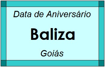 Data de Aniversário da Cidade Baliza