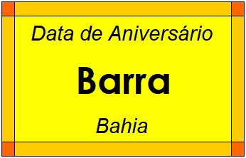 Data de Aniversário da Cidade Barra