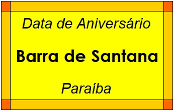 Data de Aniversário da Cidade Barra de Santana