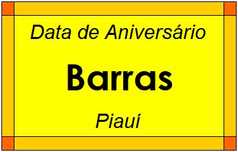 Data de Aniversário da Cidade Barras