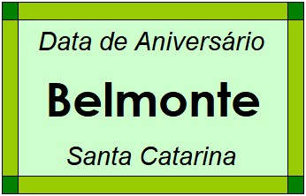 Data de Aniversário da Cidade Belmonte