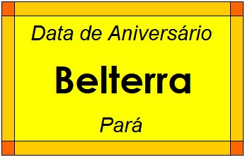 Data de Aniversário da Cidade Belterra