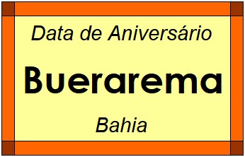 Data de Aniversário da Cidade Buerarema