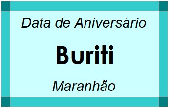 Data de Aniversário da Cidade Buriti