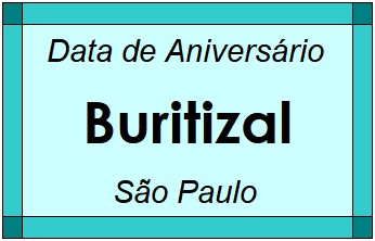 Data de Aniversário da Cidade Buritizal