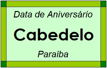 Data de Aniversário da Cidade Cabedelo