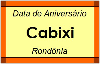 Data de Aniversário da Cidade Cabixi