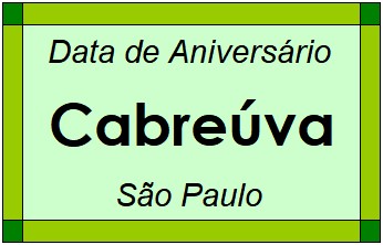 Data de Aniversário da Cidade Cabreúva